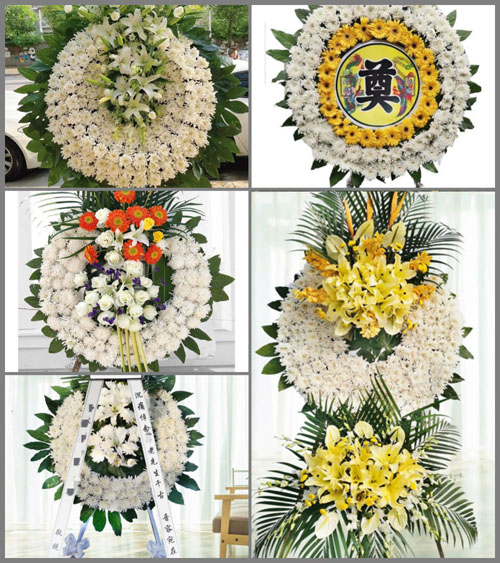 湖南永州祁阳县白水镇两江村花圈速递